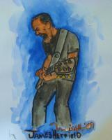 Music Collection - Metalica James - Ink Brushwater Color
